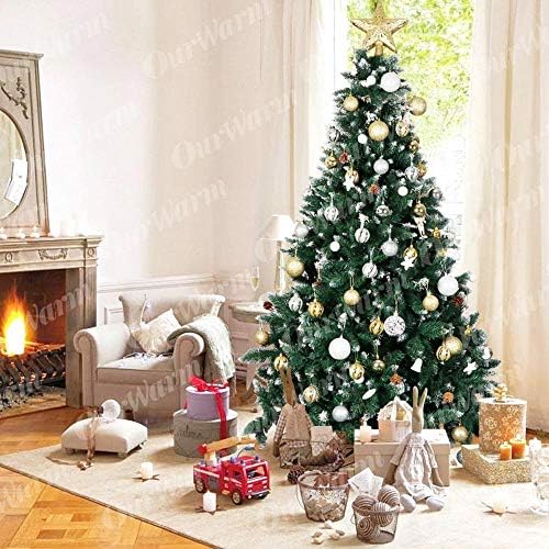 GVBUI Christmas tree Artificial Christmas Trees With Lights Holiday Home Decoration Snow Flocked Christmas Tree