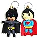 Batman and Superman Superhero Mini String Doll vs