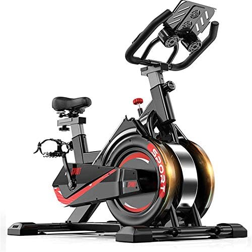 スピンバイクフィットエアロバイク 家庭用屋内自転車痩身機器用スピニングバイク超静かなスポーツ磁気エアロバイク ダイエット 有酸素運動 Color Size 情熱セール Black 105x50x102cm