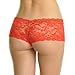 Angelina 2-Pair-Pack Sexy Lace Crotch-less Cheeky G3252 Small, 2-Pair-Pack Cheeky Red and Black