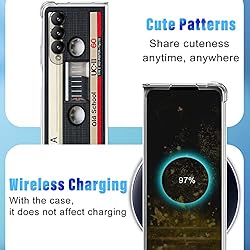 Petonist for Z Fold 4 Case 7.6” Retro Cassette