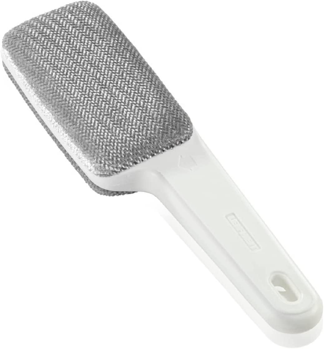 Leifheit Dresseta Clothes Brush, Lint Brush, Brush, Double Sided Head Lint Brush Swivel Head, Lifts Dust, Easily Removes Hairs and Lint from material, Large Clothes Brush 12 cm surface length