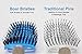 Zabolight Vent Hair Brush Vented Detangling Hair Brush for Thick Long Curly Hair, Curved Fast Blow Drying Brush for Women & Men (Pink)