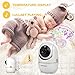 HelloBaby Video Baby Monitor with Remote Camera Pan-Tilt-Zoom, 3.2'' Color LCD Screen, Infrared Night Vision, Temperature Monitoring, Lullaby, Two Way Audio, Includes Wall Mount Kit