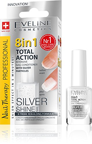 Eveline Nail Conditioner 8in1 12 ml (Blue White) Silver