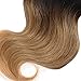 Emmet Brazilian Hair Extension Ombre Color Can be Dyed and Permed Body Wave Easy Installing&Sewing 8Inch Short 7A 100% Human Hair Weave 2PCS/Lot 50g/Piece, with Hair Care Ebook (1B/27)