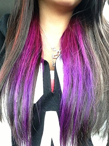 Buy Majik 2 Pcs Colored Hair Extension Violet Move Colour With