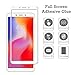 KTTWO Xiaomi Redmi 6 Screen Protector Glass, (2PACK) Full Cover Anti-Scratch Bubble-Free Tempered Glass Screen Protector with Full Glue for Xiaomi Redmi 6/6A 5.45” Screen (White)