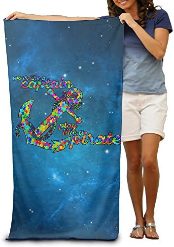 Play Like A Pirate Soft Cotton Beach Towel Bath Pool Towel Printed Microfiber Towel 30x50inch