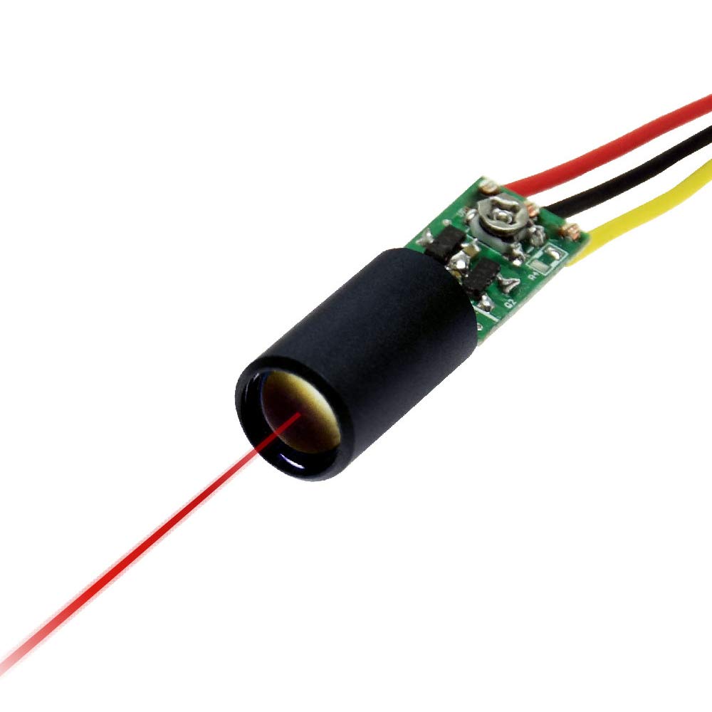 Quarton VLM-635-31 LPT Red Dot Laser Module, TTL Modulation, Analog, Class 2