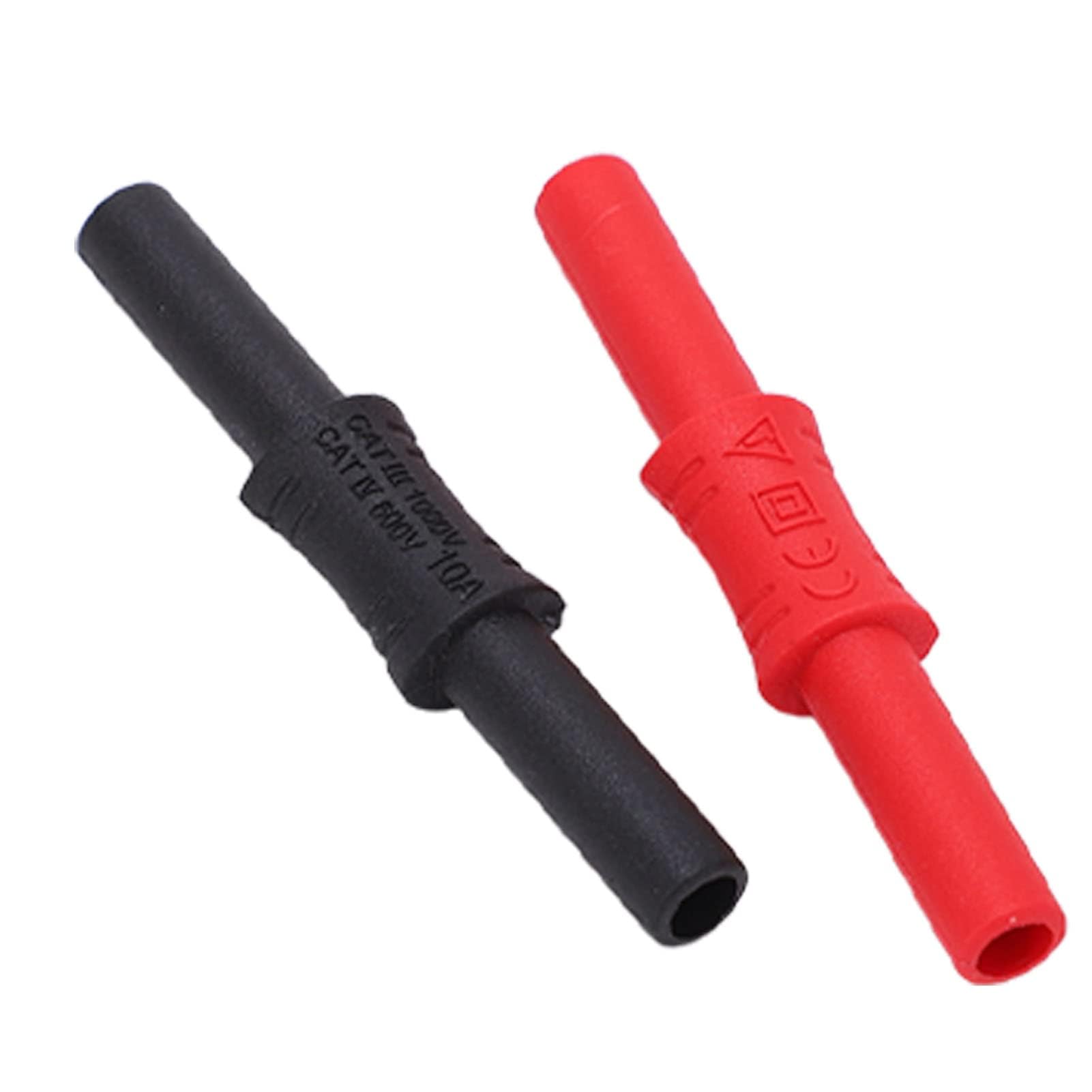 10Set J.20009 Banana Coupler Jack Socket Connector Female to Female Insulated Banana Connector Banana Plug Extension Adapter 4mm