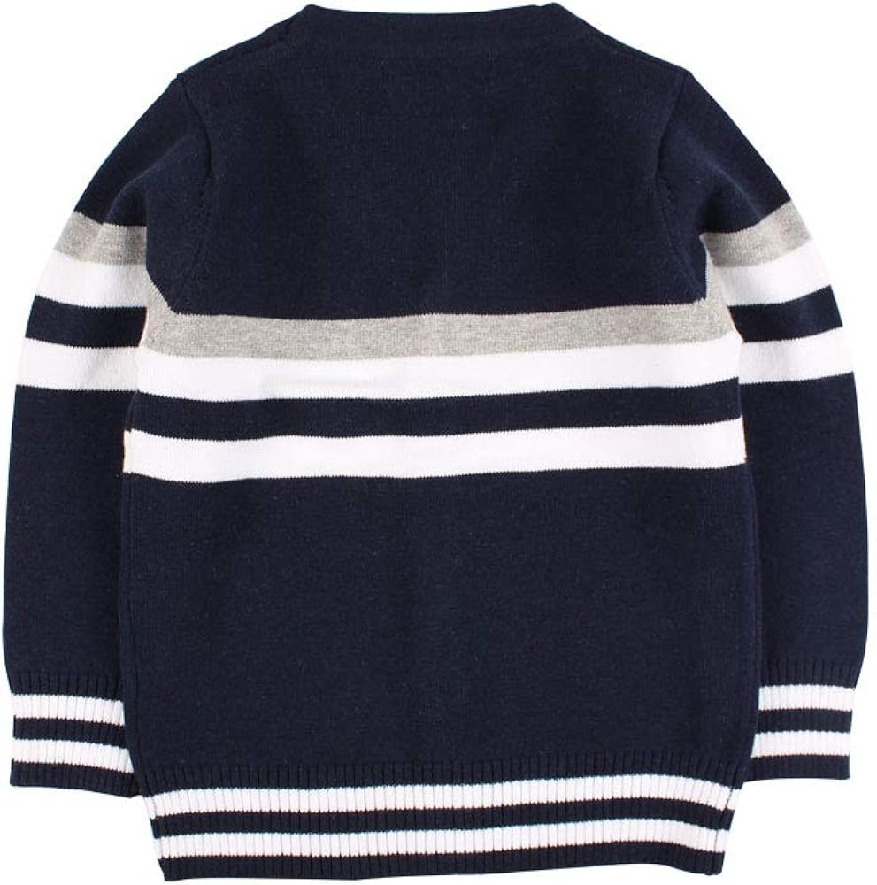 BAVST Baby Button-up Cardigan V-Neck Knit Sweater Boys Toddler Casual Outerwear: Clothing