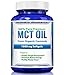 MCT Oil Capsules 100% from Organic Coconuts - 1000 mg 180 Softgels - Keto Friendly - Great Pills for Energy and Weight Management (1 Pack)