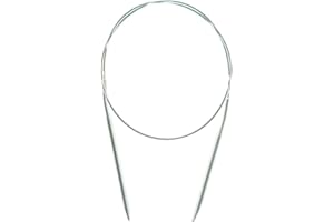 HOBEKOEE Circular Knitting Needles 32 Inch (80cm) Length Premium Aluminum Round Knitting Needles for Handmade Knitting DIY Size US 9(5.5mm)