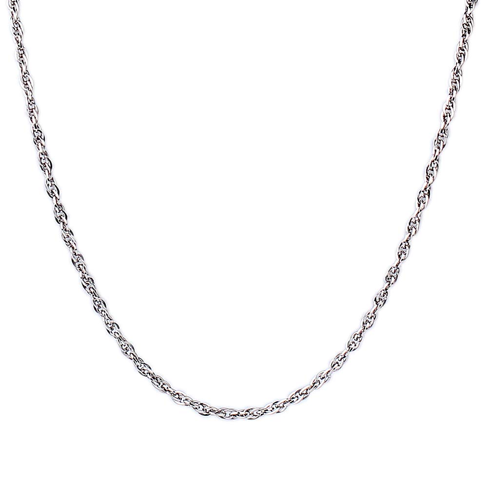 Yaneno 925 Sterling Silver 1.7 mm Spinning Chain Necklace 18" in (18 inch / 45 cm)