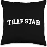 Trap Star Throw Pillow
