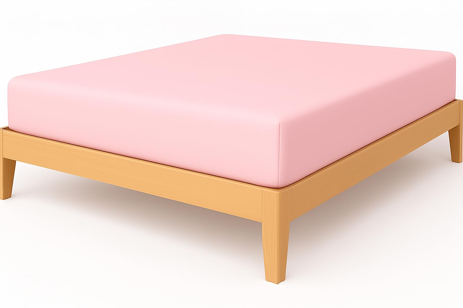 NIYS Luxury Bedding 100% Egyptian Cotton 40CM/16 Extra Deep Fitted Sheets (Pink, Super King)