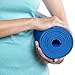 Reehut 1/4-Inch High Density - Exercise Yoga Mat with Carrying Strap for Fitness & Workout (Blue)