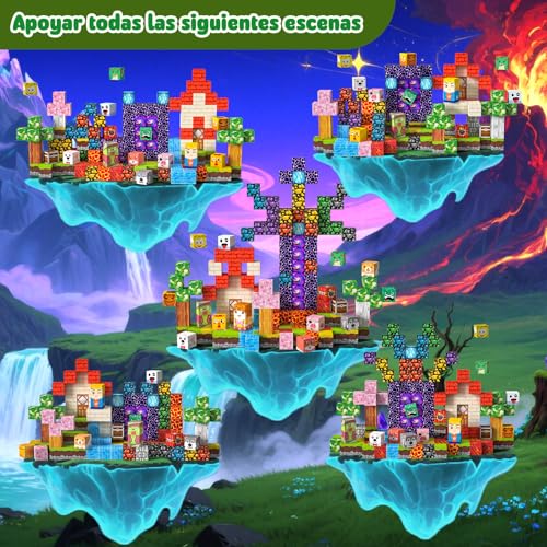 Magnetic Blocks Construction Kids 150 Pieces 2CM 3+ Magnetics, Set Magnetic Blocks Tiles Construction, Montessori Toys for Kids 4 5 6 7 8 9 10 11 12 Birthday Gifts for Girls