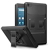 MoKo Case for Fire HD 8 2016 Tablet - Full Body Rugged Cover with Built-in Screen Protector for Fire HD 8 (Previous 6th Gen - 2016 Release ONLY), BLACK (NOT FIT the Latest 7th Gen 2017 Tablet)