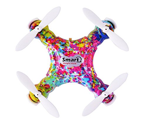 Dayan Anser Mini Drone RC Quadcopter, CX-10D CX 10D Pocket Hand Blade Nano Helicopters, Intelligent Fixed Altitude RC Aircraft, 3D Flip, One-Key Landing and Take Off, Colorful