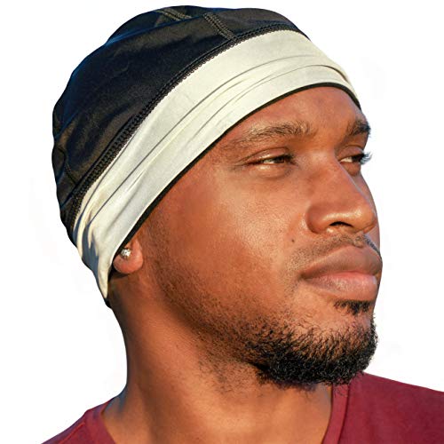 Skull Cap Helmet Liner Running Beanie Reflective Perfect under Motorcycle Helmets and Bike Helmet, Covers Ears and Wicks Moisture for Men and Women