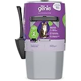 Litter Genie Pail - Cat Litter Disposal System - Box, Scoop, Bags - Silver
