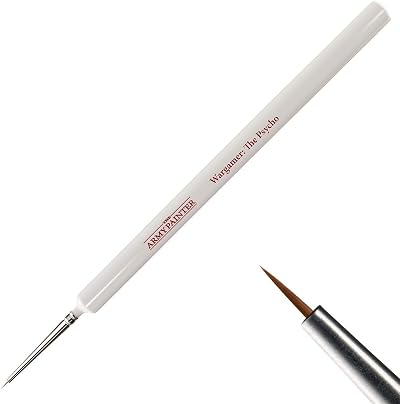The Army Painter Psycho Brush Detail Paint Brush Rothmarder Sable Hair