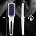 Hair Straightener Brush by And He is Done - Best 2 in 1 Ionic Hair Straightener Brush with Heat Resistant Glove Carrying Bag -Anti-scald, Anti-static, Adjustable Temperature - no More Damaged Hair