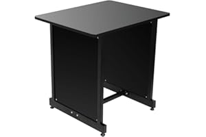 OnStage MUS WSR7500B WS7500 Series Workstation Rack Cabinet, Black