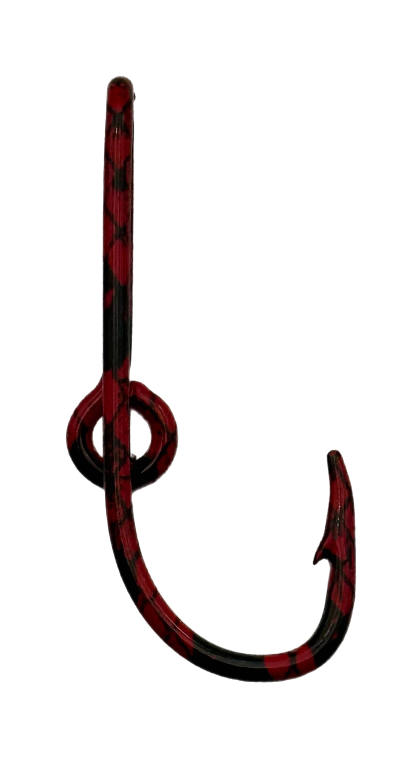 Set of Two hat Hook pins one camo and one red (Camo - Red - 2 Hooks)