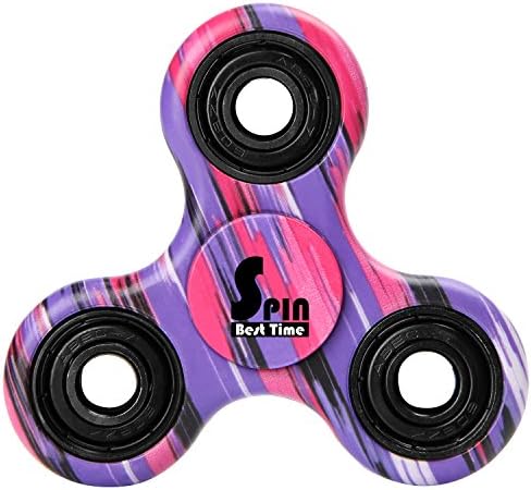 Best Time Spin Tri Fidget Spinner Hand Toy, EDC Camouflage Colorful Perfect for Children and Adults Time Killer, ADHD Focus Anxiety Relief (Painting)