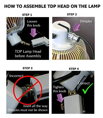 KS TDP FAR INFRARED MINERAL HEAT LAMP W/A DETACHABLE BIG 6.5 INCH HEAD LATEST VERSION 9800* FLOOR MODEL