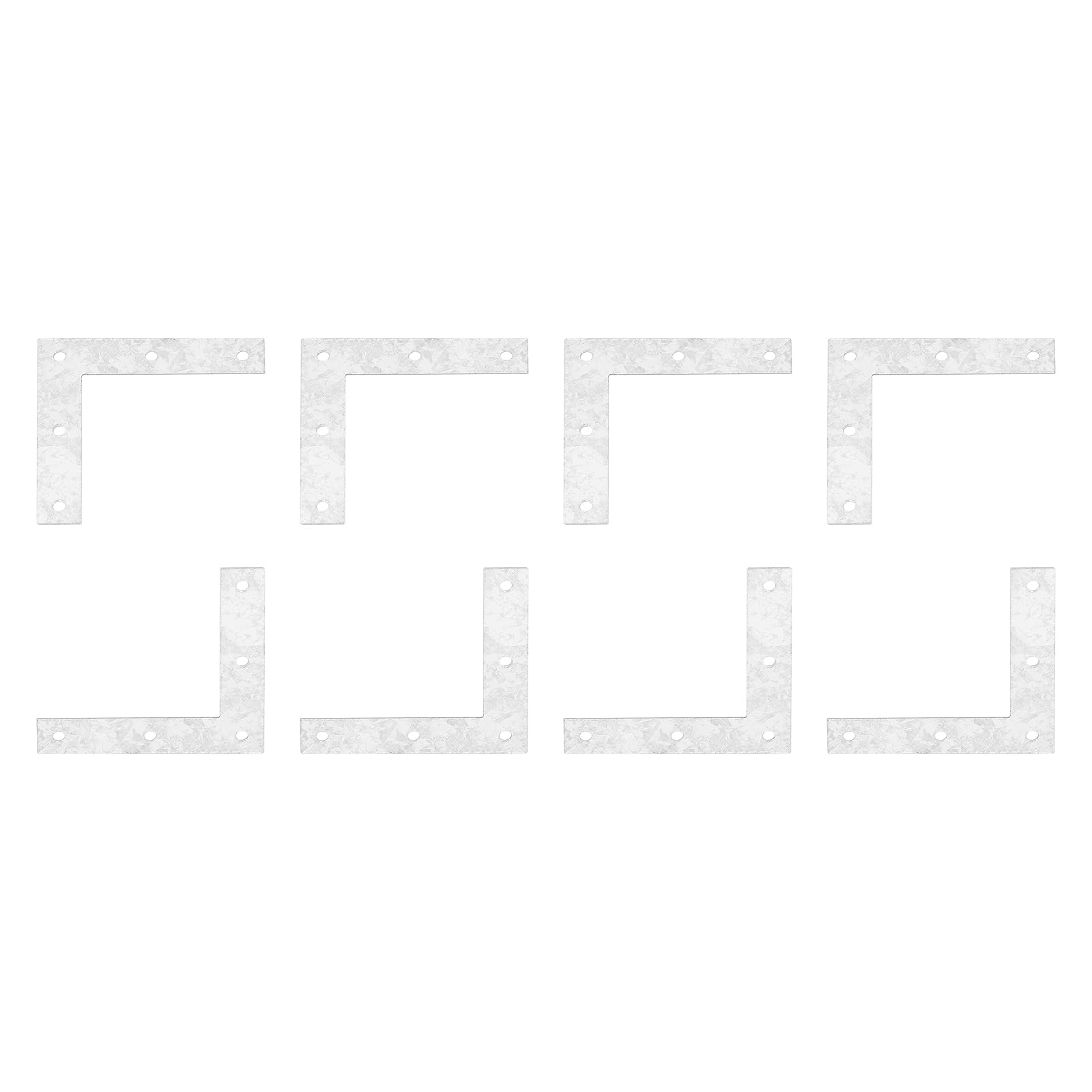 DTGN 95x95mm(LxW) L Shape Repair Plates -20Pack- Good for Wood Furniture Maintenance - Metal Corner Brackets - Silver Tone
