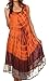 Sakkas Macey Embroidered Tie Dye Sleeveless Zebra Print Dress/Cover Up