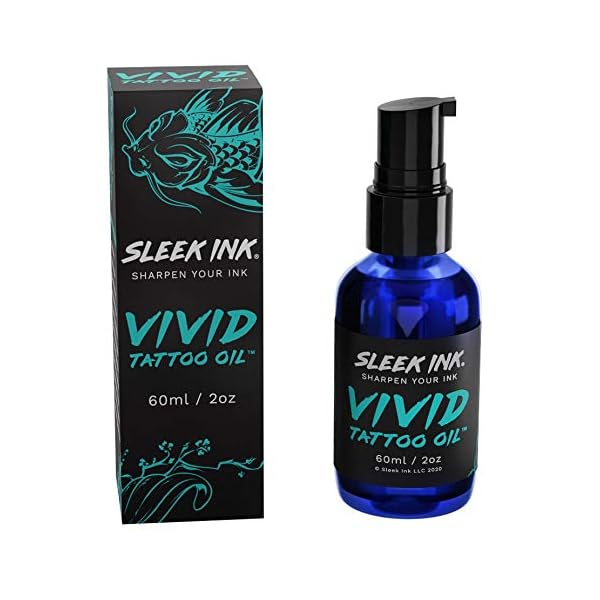 Sleek Ink Vivid Tattoo Oil AllNatural tattoo aftercare, tattoo