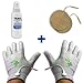 Conductive Gloves Package for TENS Electrode Pain Treatment & Diabetes, Neuropathy, Carpal Tunnel, Arthritis Electrotherapy - 1 PAIR - Silver Thread (M-L)