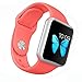 Apple Watch Band - WantsMall Soft Silicone Sport Style Replacement iWatch Strap for 38mm Apple Watch Models (Coral)