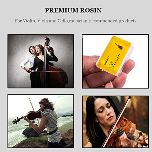image for Rosin,HoFire 4 Packs Violin Rosin Light Low Dust Natural Rosin For Bow