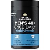 Ancient Nutrition Methylated Multivitamin for Men 40+, Once Daily