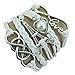 Willsa Alloy Love Heart Eiffel Tower Friendship PU Leather Bracelet