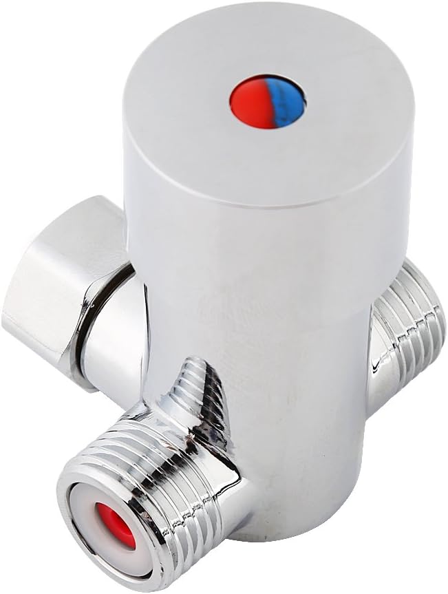 G1/2 Hot Cold Water Mixing Valve Thermostatic Mixer Temperature Control