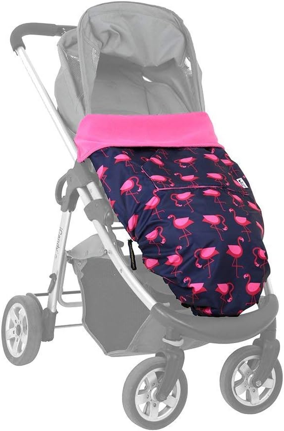 BundleBean GO Universal Waterproof Footmuff Navy Flamingo