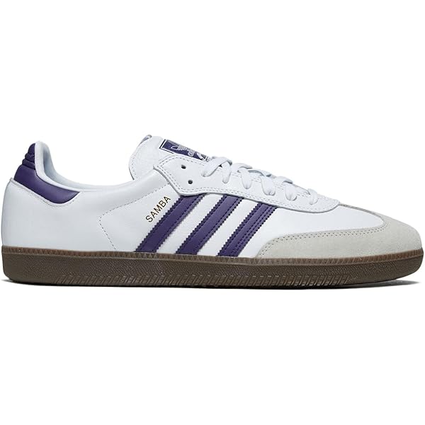 adidas gazelle silver green womens Adidas Samba ADV Shoes - Cloud White / Collegiate Purple / Gold Metall main image 1
