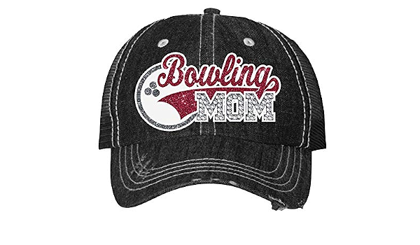 Bowling Mom Cap Sparkling Bling Sport 