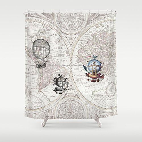 Hot Air Balloon Shower Curtain 2