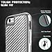 X-Doria iPhone 6S/6 Defense Lux [Military Grade Drop Tested] TPU & Aluminum Premium Protective Case-Silver Carbon Fiber
