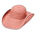 Wallaroo Hat Company Women’s Scrunchie Sun Hat – UPF 50+ Sun Protection, Packable and Adjustable Sizing for Medium Crown Sizes – Sun-Smart Hat for Travel, Poolside, Everyday (Coral/White Dots)