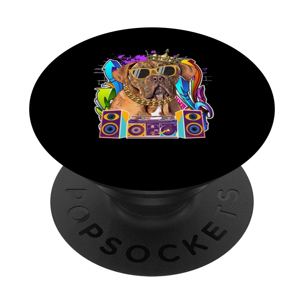 Dogues de Bordeaux Dog Hip Hop 90s Rap Music PopSockets Swappable PopGrip