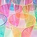 DuraHome - Hard Plastic Cups - 9 Oz. Party Cups Beverage Tumblers in Assorted Neon Colors (Blacklight Party) 100 Count